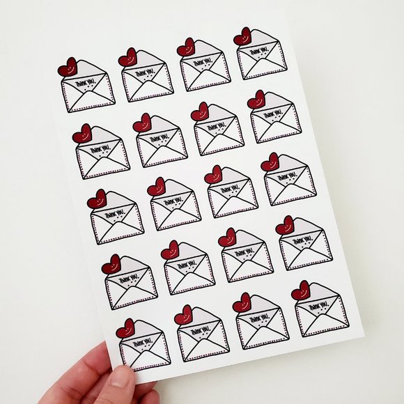 LB031 Mail Envelope Thanks Sticker [Price Firm] - Picture 3 of 8